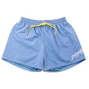 DIET STARTS MONDAY‎ cursive ripstop shorts Size L blue athletic